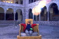 Michele Shelburne, Inca Throne, Cuzco, Peru