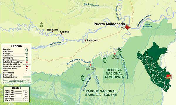 PER RE Tambopata-Bahuaja Sonene Map.jpg (46611 bytes)